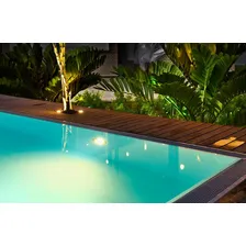 Luminária De Piscina Led Branco Quente 9w 80mm Corpo Transp. 12v Foto mini 3