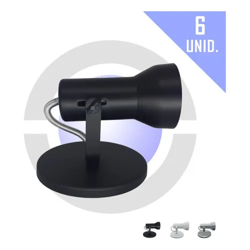 Luminaria De Teto Spot Sobrepor Lampada Par20 Bulbo 6 Soft Cor Preto 110V/220V Foto 1