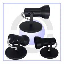 Luminaria De Teto Spot Sobrepor Lampada Par20 Bulbo 6 Soft Cor Preto 110V/220V Foto mini 2
