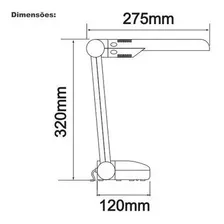 Luminária - Decorlux de Mesa Led Pelicano 220-127vac Branca Foto mini 2