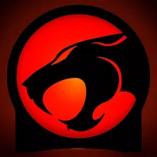 Luminária Em Mdf Circular Abajur Thundercats Portátil Foto mini  3