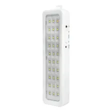 Luminária Emergência Recarregavel 30 Leds Corredor Luz Saida Foto mini 4