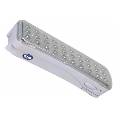 Luminaria Emergencia Recarregavel Led Bivolt - Artek 30 Leds Foto 1