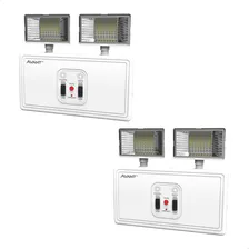 Luminária Emergência Bloco 12w 2200 Lúmens 2 Faróis Bivolt Cor Branco 110v/220v Foto mini  3