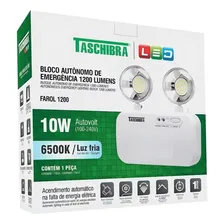 Luminária Emergência Bloco 2 Faróis 1200 Lúmens Taschibra Foto mini 4