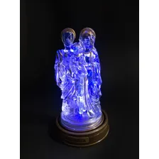 Luminária Imagem Sagrada Família Jesus De Cristo Presépio Foto mini  3