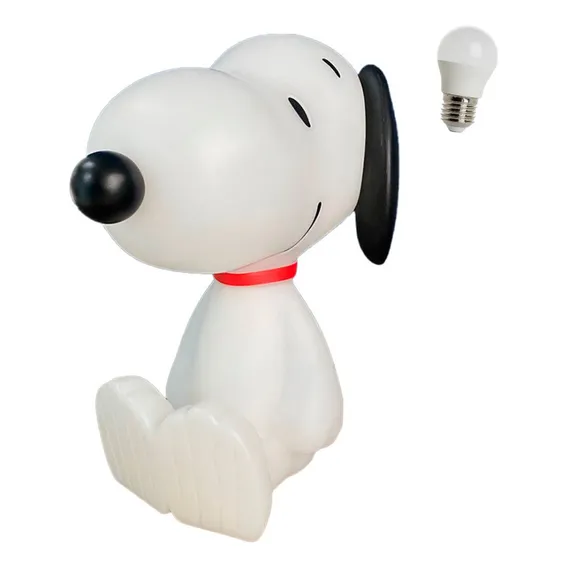 Luminária Infantil Snoopy Cão Charlie Brown Com Lâmpada Led Foto 1