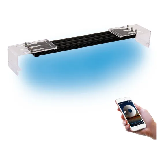 Luminária Led 3 Cores Aquário 1m Plantado Marinho Duplo Wifi Luzes 02brancos 10.000k 01azul 127/220v Foto 1