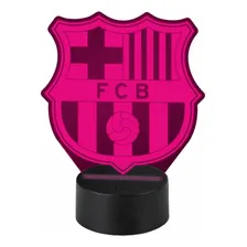 Luminária Led 3d Barcelona Champions League Dia Dos Pais Estrutura Preta 127/220v Foto  mini 1