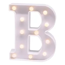Luminária Led 3d Letra/números Branca 22cm Decoração Festa Foto mini 1