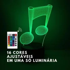 Luminária Led 3d Música 16 Cores Alumia Foto mini  2