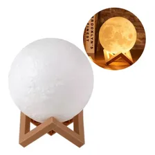Luminária Led Abajur 3d Moon Lamp Lua Cheia Decoração Foto  mini 1