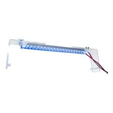 Luminária Led Azul Branco Aquário 30cm Suporte Acrílico Foto mini 4