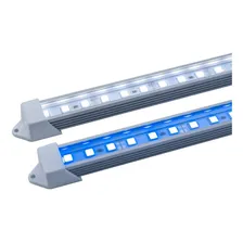 Luminária Led Azul Branco Aquário 30cm Suporte Acrílico Foto mini  2