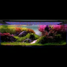 Luminária Led Cores 1m P/ Aquário Marinho Plantado Completa Foto mini  2