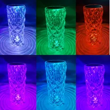 Luminária Led Cristal Abajur Touch C/ Controle 16 Cores 21cm Foto mini 2