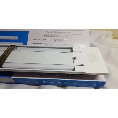 Luminária Led Econômica Ótima Luminosidade Luz Branca 60cm Foto 1