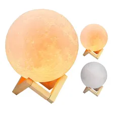 Luminária Led Lua Cheia 3d Umidificador Aromatizador Foto mini  3