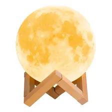 Luminária Led Lua Cheia 3d Umidificador Aromatizador Foto mini  2
