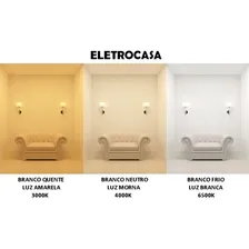Luminária Led Luz Guia Oval C/ Foto Célula Taschibra Cor Branco Foto mini 4