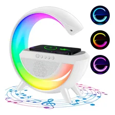 Luminária Led Portátil Com Carregador Por Indução Sem Fio Foto  mini 1