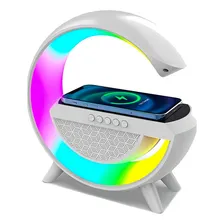 Luminária Led Portátil Com Carregador Por Indução Sem Fio Foto mini 4