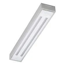 Luminária Led Tube 2x60 Sobrepor Branco Val. 6500k Tualux 110V/220V Foto  mini 1