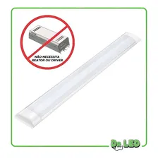 Luminária Linear Sobrepor Led Slim 40w Branco Frio 120cm 40/36W Foto mini 4