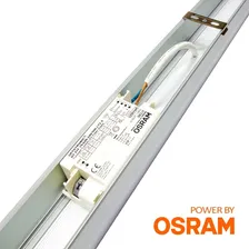 Luminária Linear Tubular 120cm Led 44w - Driver Osram Cor Branco Neutro 5000k 220V Foto mini 2