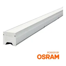 Luminária Linear Tubular 120cm Led 44w - Driver Osram Cor Branco Neutro 5000k 220V Foto mini 3