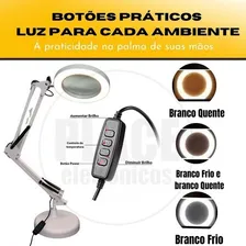 Luminaria Lupa P/ Mesa Garra 8x Profissional Estetica Promo Foto mini 3