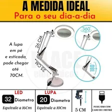 Luminaria Lupa P/ Mesa Garra 8x Profissional Estetica Promo Foto mini 2