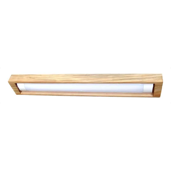 Luminária Lustre Pendente Rústico Madeira Led Lustre 20w Foto 1