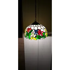 Luminária Lustre Vitral Wood Byne Pendente (fabricamos)#13 Estrutura Branco 110.220 Foto mini 3