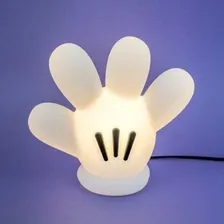 Luminaria Luva Do Mickey Disney Com Lampada Led Estrutura Branco Foto mini 2