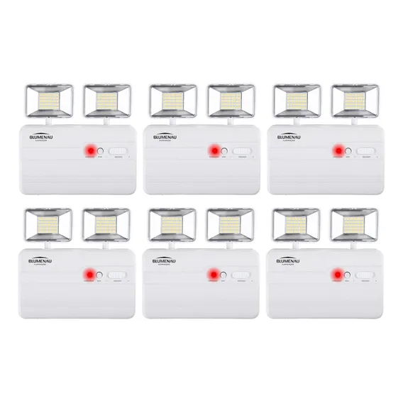 LuminĂĄria Luz De EmergĂȘncia Blumenau 2200 Lumens Led Cor Branco 110v/220v Foto 1