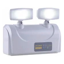 Luminária Luz Emergência Led 2 Faróis 1200 Lumens Diponto Full Foto mini 1