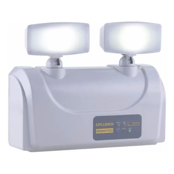 Luminária Luz Emergência Led 2 Faróis 1200 Lumens Diponto Full Foto 1