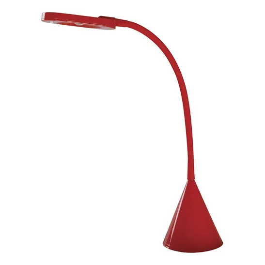 Luminária Mesa Ambiente Articulável Leitura Turim Vermelha Cor da cúpula Vermelho Cor da estrutura Vermelho Foto 1