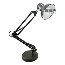 Luminária Mesa Articulável Garra Base Escritório Leitura Estrutura Preto Foto mini 3
