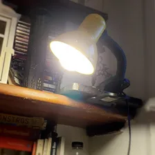 Luminária Mesa Escritório Quarto Bivolt Leitura E27 Amarela Foto mini 1