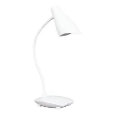 Luminária Mesa Led Articulada Branca Touch Bateria 3w 5000k Foto mini 1