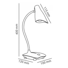 Luminária Mesa Led Articulada Branca Touch Bateria 3w 5000k Foto mini 2