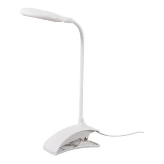 Luminária Mesa Led Grampo Garra Presilha Fixo Clip Pregador Foto 1