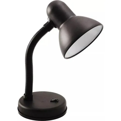 Luminaria Mesa Preto Base Bivolt E27 Aa1 Estudar Foto 1