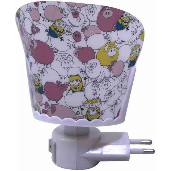 Luminária Minions Porcos Rosa- Minions Meu Malvado Favorito Foto 1