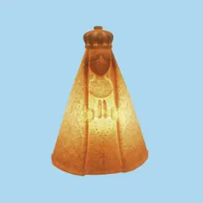 Luminária Nossa Senhora Aparecida Marrom Foto mini 1