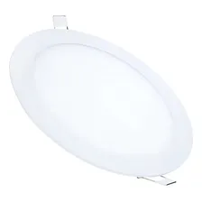 Luminária Painel Plafon Led 18w Redondo Embutir Branco Frio Foto mini 1