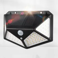 Luminária Parede Solar 100 Leds Bateria Luz Balizador Foto mini 1