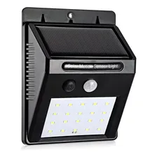 Luminária Parede Solar 30 Leds Sensor Movimento Luz Foto mini 1